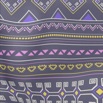 Tribal Retro Ethnic Patterns Lightweight Cotton Poplin