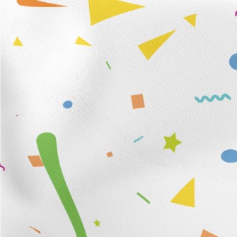 Colorful Irregular Geometric P Lightweight Cotton Poplin