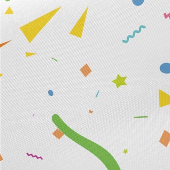 Colorful Irregular Geometric P Midweight Cotton Poplin