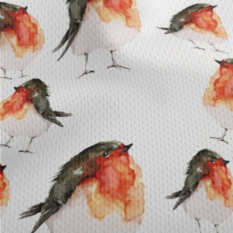 Cute And Charming Robin Athletic Mesh Flat Back