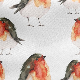 Cute And Charming Robin Jersey Backed Fleece