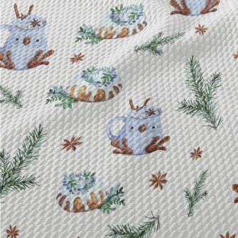 Winter Forest Owl Cup Birdseye Piqué