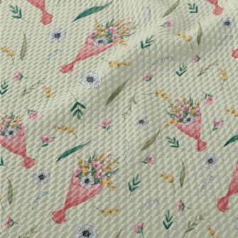 Colorful Bouquet Birdseye Piqué