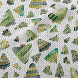 Watercolor Style Stitched Chri Birdseye Piqué