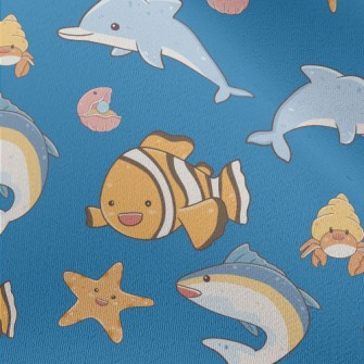 Wildlife In The Underwater Wor Chiffon