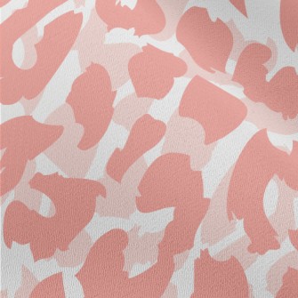 Soft Pink Leopard Print Chiffon