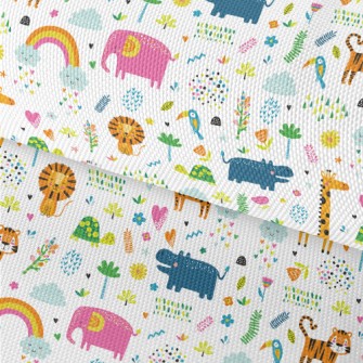 Colorful Tropical Animals Waterproof Oxford