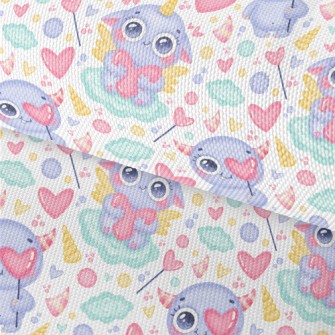 One-horned Monster Holding Hea Waterproof Oxford