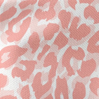 Soft Pink Leopard Print Waterproof Canvas