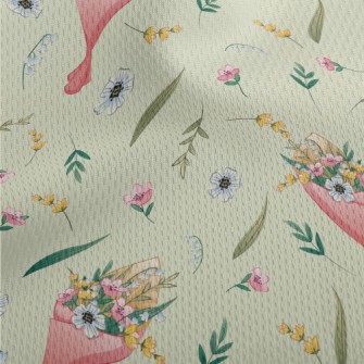 Colorful Bouquet Athletic Mesh Flat Back