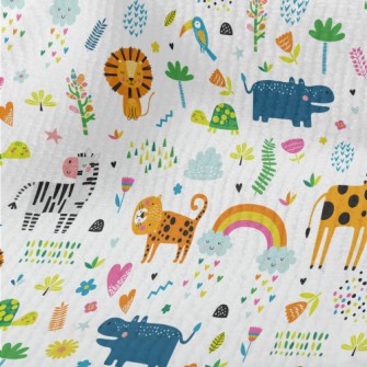 Colorful Tropical Animals Terry