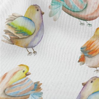 Colorful Watercolor Bird Terry