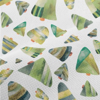 Watercolor Style Stitched Chri Performance Linen