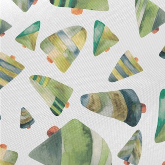 Watercolor Style Stitched Chri Twill