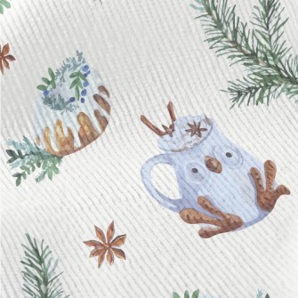 Winter Forest Owl Cup Standard Corduroy