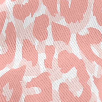 Soft Pink Leopard Print Standard Corduroy