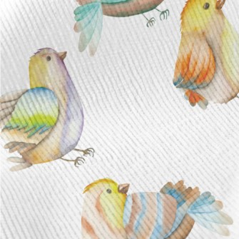 Colorful Watercolor Bird Standard Corduroy
