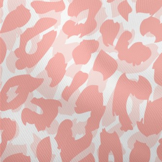 Soft Pink Leopard Print Dobby