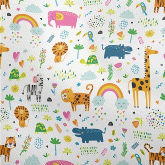 Colorful Tropical Animals Dobby
