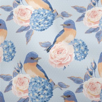 Hydrangeas And Blue Jays Dobby