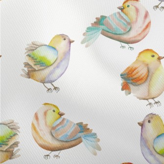 Colorful Watercolor Bird Dobby