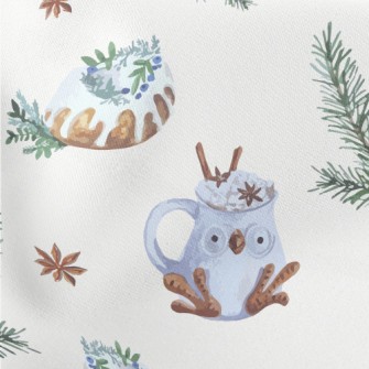 Winter Forest Owl Cup Stretch Ponte