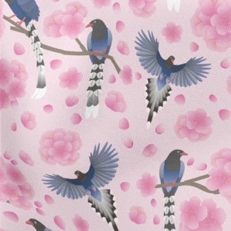 Rare Taiwan Blue Magpie Stretch Ponte
