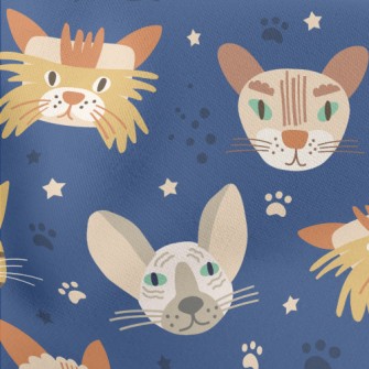 Cats With Sharp Eyes Stretch Ponte