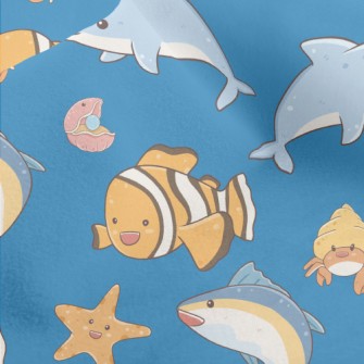 Wildlife In The Underwater Wor Micro Fleece