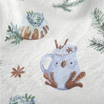 Winter Forest Owl Cup Minky
