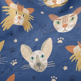 Cats With Sharp Eyes Minky