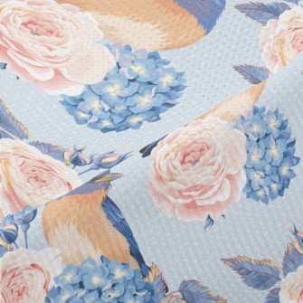 Hydrangeas And Blue Jays Piqué