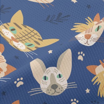 Cats With Sharp Eyes Piqué