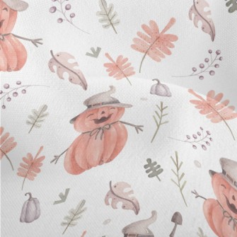 Pumpkin Man Celebrating Hallow Lightweight Performance Linen