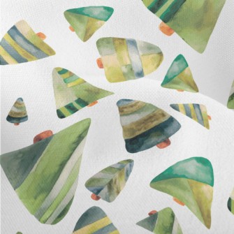 Watercolor Style Stitched Chri Lightweight Performance Linen
