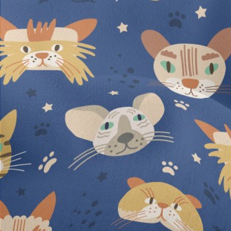 Cats With Sharp Eyes Lightweight Performance Linen