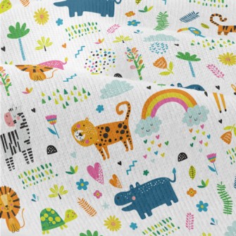 Colorful Tropical Animals Modern Jersey