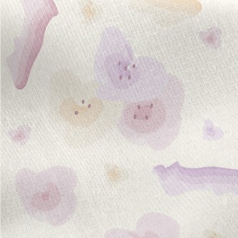 The Tenderness Of Pink Flowers Jersey Backed Fleece
