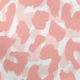 Soft Pink Leopard Print Pongee