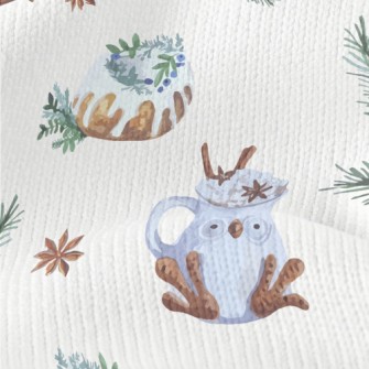 Winter Forest Owl Cup Stretch Jersey