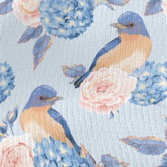 Hydrangeas And Blue Jays Stretch Jersey