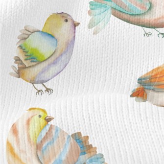 Colorful Watercolor Bird Stretch Jersey