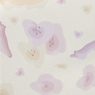 The Tenderness Of Pink Flowers Midweight Cotton Poplin