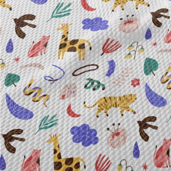 Abstract Animals Birdseye Piqué