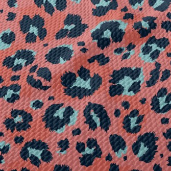 Unique Contrasting Leopard Pri Birdseye Piqué