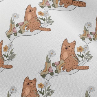 Kitten On Roller Skates Chiffon