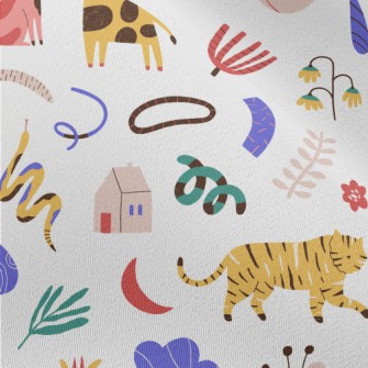 Abstract Animals Chiffon