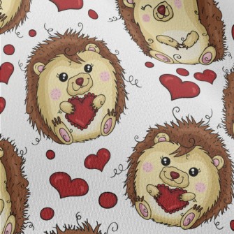 Funny Hedgehog Celebrating Val Chiffon