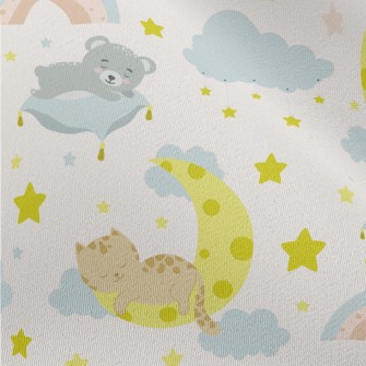 Cat Sleeping On The Moon Chiffon