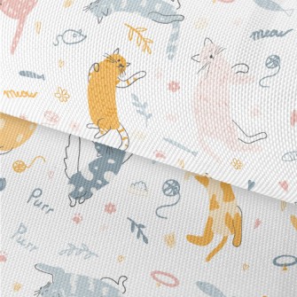 A Playful Kitten Waterproof Oxford